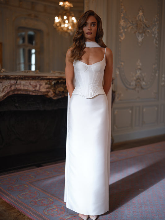 PENELOPE DOUBLE SATIN GOWN