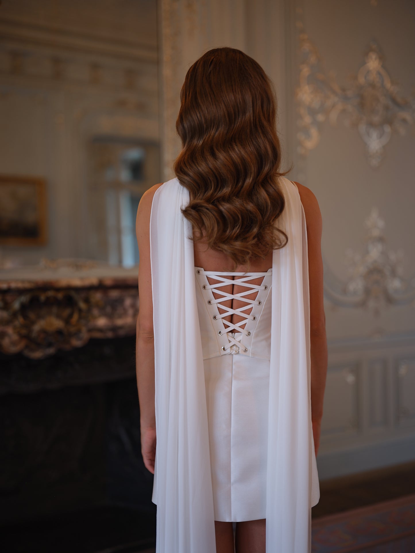 PENELOPE DOUBLE SATIN MINI